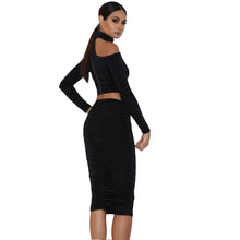 Halter Turtleneck Long Sleeve Bustier Crop Top Slash Neck t Shirt White Off The Shoulder Tops For Wo SM6