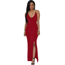 Crisscross Daring Back Black Slip Dress Casual Long Dress  Sexy Backless Beach  Maxi Dress SM6