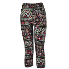 2016 High Waist Fitness Multicolr Pants Printed Stretch Cropped Leggings Pantacourt Femmes Mode Couleur #3546 SM6