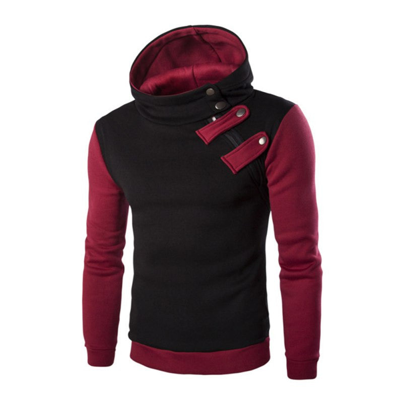 Hoodies Men Sudaderas Hombre Hip Hop Mens Brand Hoodie Hedging Oblique Zipper Sweatshirt Suit Slim Fit Men Hoody XXL SM6