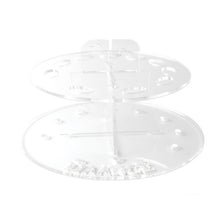 Beautiful Round Makeup Brushes Drying Holder Acrylic Portable Dry Brush Bracket Exquisite Beauty Tools SM6