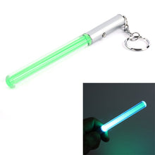 Flash Torch Lightsaber Keychain LED Light Glow Magic Wand Stick Pen Key Chains SM6