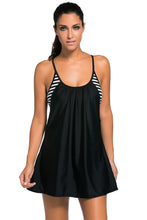 Striped  Beach Dress Wear  Sexy Plus Size Skater  Dress For Beachwear 41948 SM6