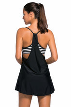 Striped  Beach Dress Wear  Sexy Plus Size Skater  Dress For Beachwear 41948 SM6