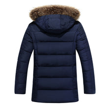 Jaqueta Masculina Veste Homme Parkas Men's Casual Slim Fit Cotton-Padded Medium Long Hooded Jackets Parkas SM6