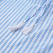 Korean Casual Sexy Women Dresses Blue Striped Off The Shoulder Half Sleeve Shirt Mini Dress Beach Dress Robe SM6