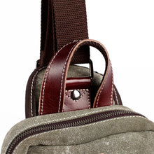 Korean Japan Vintage Women Men PU Leather Canvas Shoulder Bag Ethnic Embroidery Retro Small Crossbody Chest Bag Boho Bag SM6