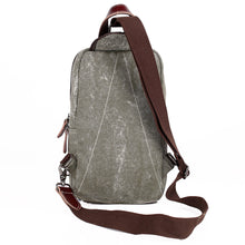 Korean Japan Vintage Women Men PU Leather Canvas Shoulder Bag Ethnic Embroidery Retro Small Crossbody Chest Bag Boho Bag SM6