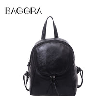 Korean PU Leather Backpack Women Zipper Mini Travel Bag Kawaii Backpacks For Teenage Girls Mochila Harajuku Rugzak SM6