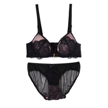 Lace Bra set Vintage Cutout Breasted Adjustable Skin-friendly Underwear Bra and Brief Set SM6