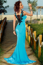 Lace Stitching  Sexy Strapless Dress Floor Length Gown  Evening Elegant Long Party Dresses SM6