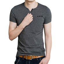 2016 Latest Mens Fashion Shirts Slim Fit V Collar Short Sleeve Casual Shirt Sobretudo Masculino#3546 SM6