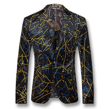 Long Sleeved Floral SM6azers Jackets Coats Dress Suits Men Casual Slim Fit Single Button Style Notched Lapel SM6azers SM6