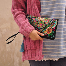 Luxury Handbags Women Bags Designer Embroidery Envelope Bag Vintage Tassel Evening Clutch Bag Purse Bolsa Feminina SM6