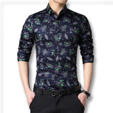 Chemise Homme Men's Casual Slim Fit Large Size Long Sleeved Floral Shirts Camisa Masculina Shirts Hombre SM6