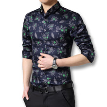 Chemise Homme Men's Casual Slim Fit Large Size Long Sleeved Floral Shirts Camisa Masculina Shirts Hombre SM6