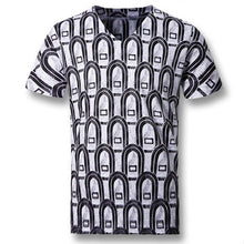 Men Short Sleeved T Shirts Men's Casual Slim Fit Large Size O Neck Floral T Shirts Camisa SM6