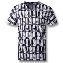 Men Short Sleeved T Shirts Men's Casual Slim Fit Large Size O Neck Floral T Shirts Camisa SM6