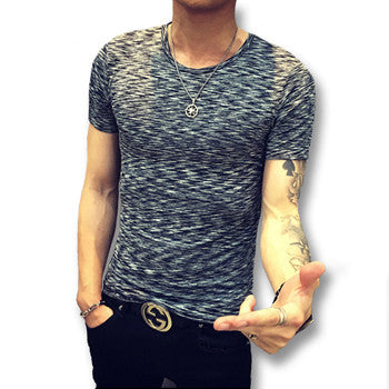 Tough Men Style T Shirts Hombre Tees Tops Camisa Masculina Men's Casual Slim Fit Short Sleeved T Shirt SM6
