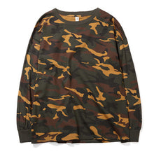 Men Camouflage Large Size T Shirts Camisa Masculina Tees Men's Casual Slim Fit Long Sleeved O Neck T Shirts SM6