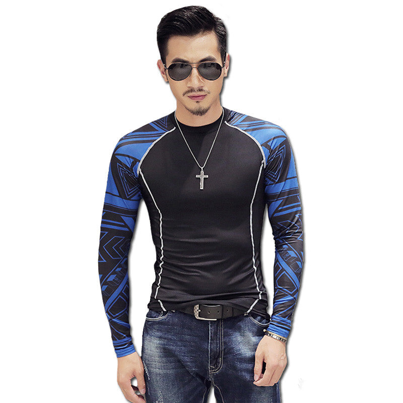 Men T Shirts Camisa Masculina Tees Tops Sweatshirts Men's Casual Slim Fit O Neck Long Sleeved T Shirt SM6