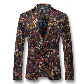 Men SM6azers and Jackets Coats Dress Suits Men's Casual Slim Fit Long Sleeved Single Button Style Herren Anzug SM6