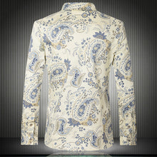 Men Casual Shirts Men's Slim Fit Large Size Long Sleeved Shirts Camisa Masculina Camisa Hombre Floral Shirts SM6