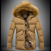 Men Coat Parkas Jacket Men's Casual Slim Fit Large Size Cotton Down Coat Thickening Cotton Down Coat Men SM6