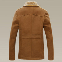 Men Coat Parkas Jacket Windbreaker Men's Casual Slim Fit Thickening Long Parkas Wool Coat Jacket Windbreaker SM6