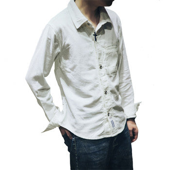 Men Large sizew S- Long Sleeved Shirts Camisa Masculina Men's Casual Slim Fit Sweatshirts Shirts SM6
