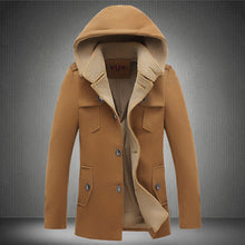 Men Padded Coat Jacket Parkas Trench Coat Men Casual Slim Fit Thickening Large Size Wool Padded Coat SM6