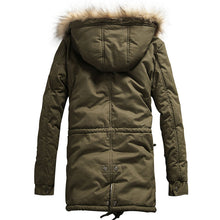 Men Parkas Jacket Coat Men's Casual Slim Fit Thickening Plus Velvet Down Parkas Jacket Cotton Coat Outwear SM6