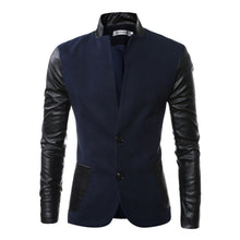 Men Patchwork SM6azers and Jackets Coats Herren Anzug Men's Casual Slim Fit Long Sleeved SM6azers Veste De Loisir SM6