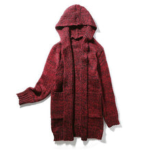 Men Plus Size Hooded Coats Sweaters Sweatercoats Cardigans Men's Casual Slim Fit Knitted Sweaters Hombre SM6