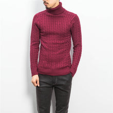 Men Plus Size Turtleneck Sweaters Pullovers Men's Casual Slim Fit Long Sleeved Knitted Sweaters Hombre SM6