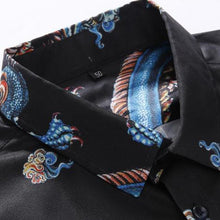 Men Printing Shirts Hombre Camisa Masculina Men's Casual Slim Fit Long Sleeved Turn Down Collar Large Size Shirts SM6