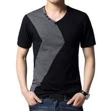 2016 Men Shirt Short Sleeve Slim Fit Casual Tee Tops Cotton Blend Vestido Listrado #3546 SM6