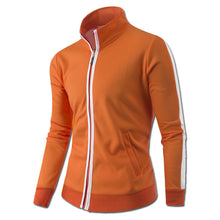 Men Solid Color Hoodies Zipper Jackets and Coats Sweatshirts Sportswear Men's Casual Slim Fit Large Size Jackets SM6