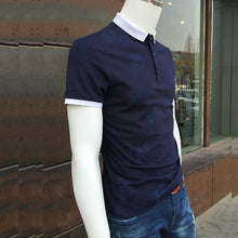Men Solid Color Polo Shirts Men's Casual Slim Fit Large Size Short Sleeved Polo Shirts Camisa Hombre Tees SM6