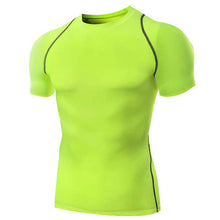 Men T Shirts Tops Tights Fitness Base Layer Tops Short Sleeve O-Neck Compression T Shirts S-XXL SM6