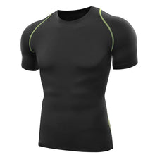 Men T Shirts Tops Tights Fitness Base Layer Tops Short Sleeve O-Neck Compression T Shirts S-XXL SM6