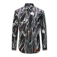 Men Tuxedo Dress Shirts Camisa Masculina Men's Casual Slim Fit Long Sleeved Turn Down Collar Large Size Shirts SM6
