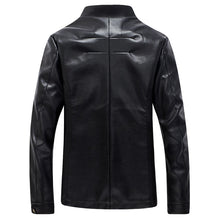 Men Leather PU Zipper Jackets Coats Outwear Jaqueta Masculina Men's Casual Slim Fit Large Size Jackets SM6