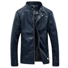 Men Leather PU Zipper Jackets Coats Outwear Jaqueta Masculina Men's Casual Slim Fit Large Size Jackets SM6