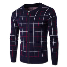 Men Zipper Jackets Knitted Sweaters Sweatercoats Cardigans Men's Casual Slim Fit Long Sleeved O Neck Sweater SM6