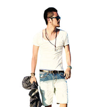 Men's tops v-neck t shirts shorts Sleeve impressive Style Casual T-shirt 5 Color Y4 SM6
