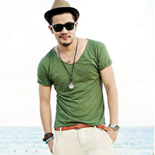 Men's tops v-neck t shirts shorts Sleeve impressive Style Casual T-shirt 5 Color Y4 SM6