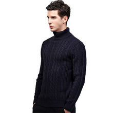 Menswear Turtleneck Sweaters and Pullovers Hombre Men's Casual Slim Fit Long Sleeved Knitted Sweaters SM6