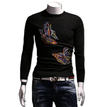 Menswear Hombre Floral Sweaters and Pullovers Men's Casual Slim Fit Long Sleeved O Neck Knitted Sweaters Men SM6
