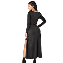 Dress For Slim Long Sleeve Maxi Dress Pencil Casual Short Front Long Back Dress SM6